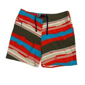 Patagonia Mens Striped Planing Board Shorts Style 86531 Size 40 Swim Trunks